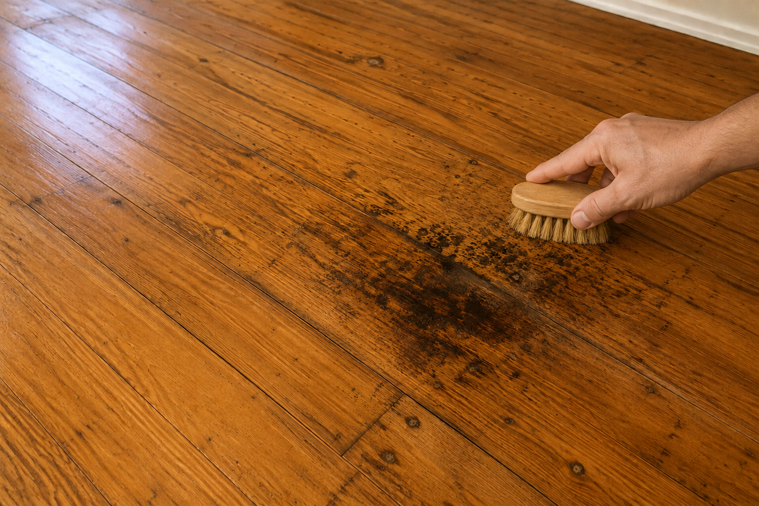 Step 2 Remove the surface mildew
